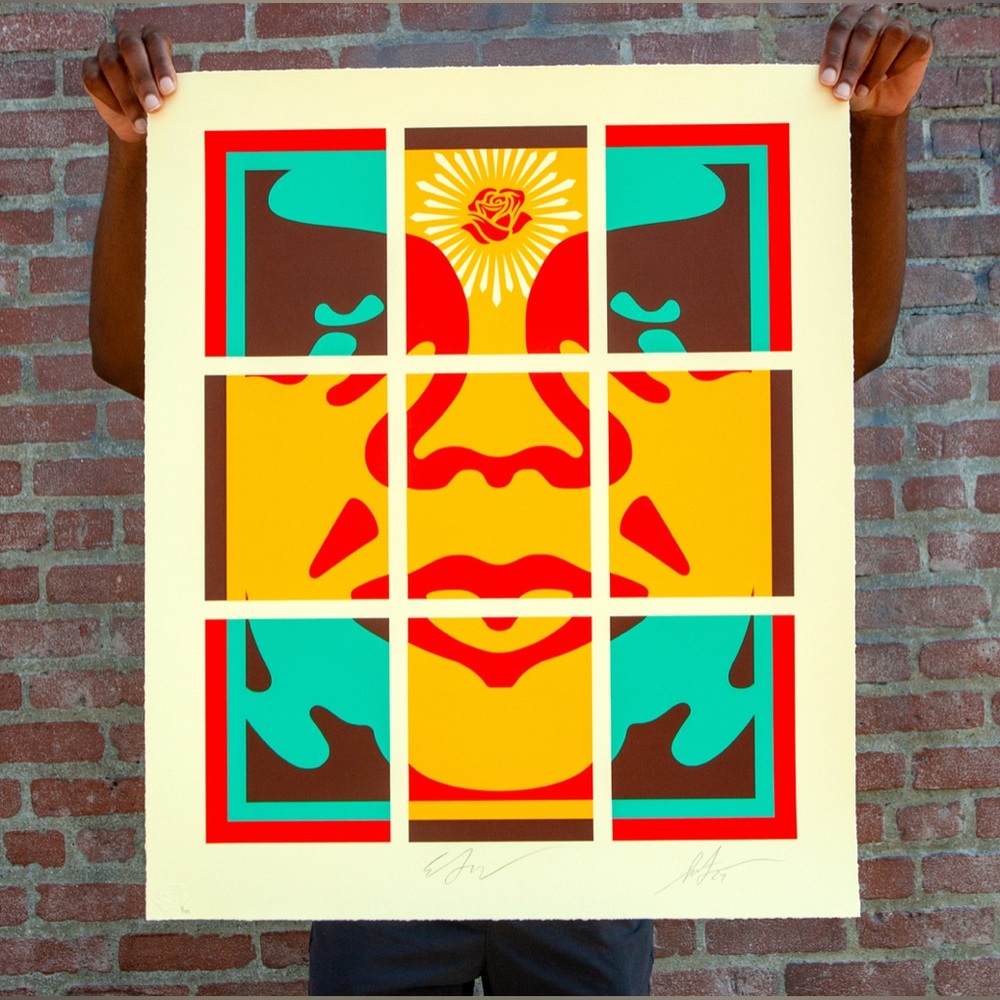 Obey Giant Shepard Fairey They Divide We Multiply Print L/E 100 Ernesto Yerena